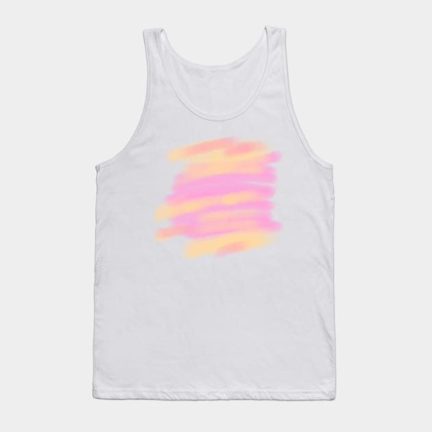 Pink yellow orange watercolor abstract art design Tank Top by Artistic_st